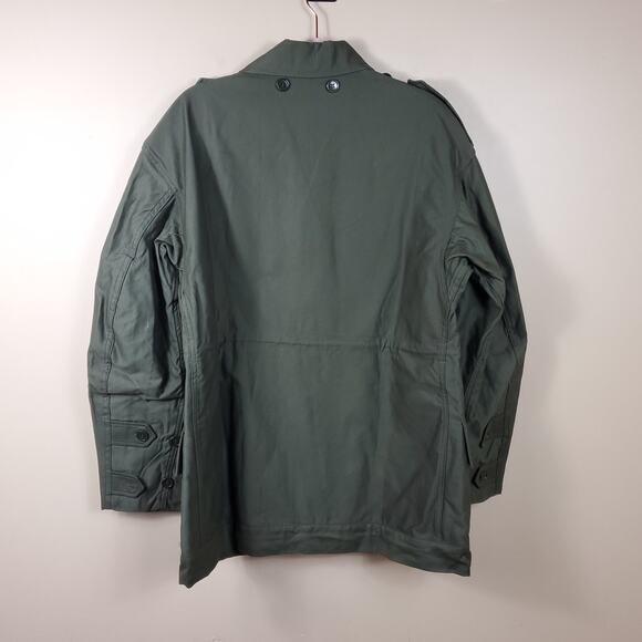 Vintage 1984 KL Army Surplus Green Cotton Utility Jacket Size S - Picture 10 of 12